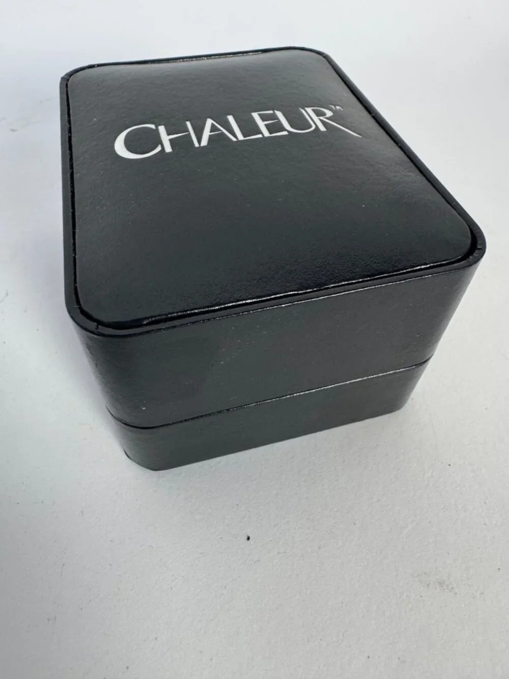 Chaleur Mens Black And Gold Tone Wrist Watch In Presentation Box